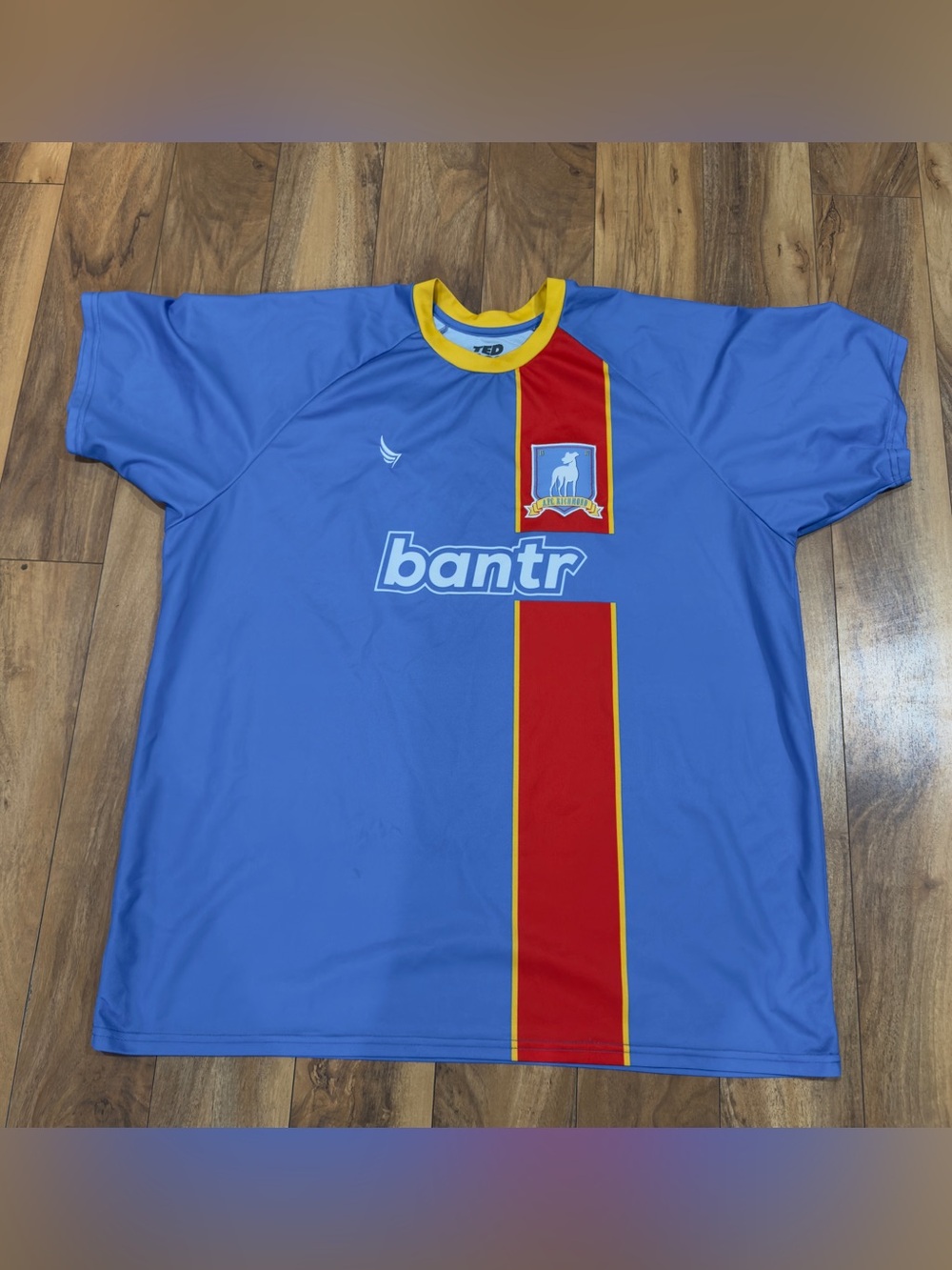 Ted Lasso AFC Richmond Roy Kent Bantr Soccer Jersey Shirt Blue Men’s 2XL TV Show
